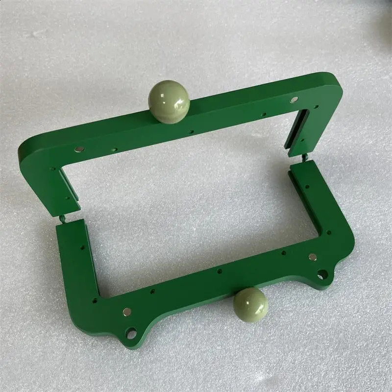 22.5cm fashionable wooden wallet frame DIY wooden handbag frame with screws Obag accessories bag hanger handmade womens clutch green 240821