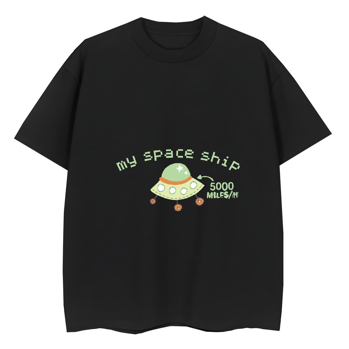 Soft Unisex Tshirts 100% Cotton 230g letter Summer Casual Woman T Shirts Breathable Short Sleeve Cartoon Printing L-4XL Tops Shirt
