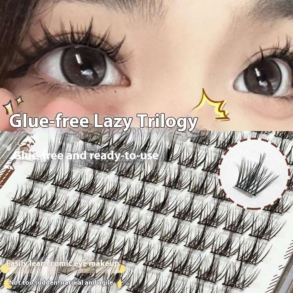 Glue-Free Jonbos Biomimetic Mink Eyelashes - Large Capacity Single Cluster for Enhanced Volumetric Effect