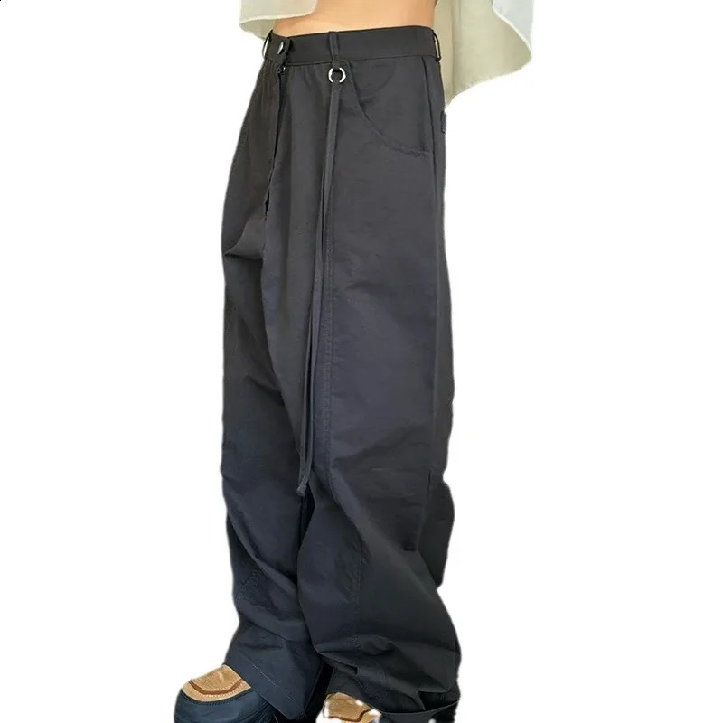 Low Waist Wide Leg Trousers Oversized Sweatpant Women Casual Korean Fashion Baggy Pants Y2k Streetwear Cargo Pant 240821