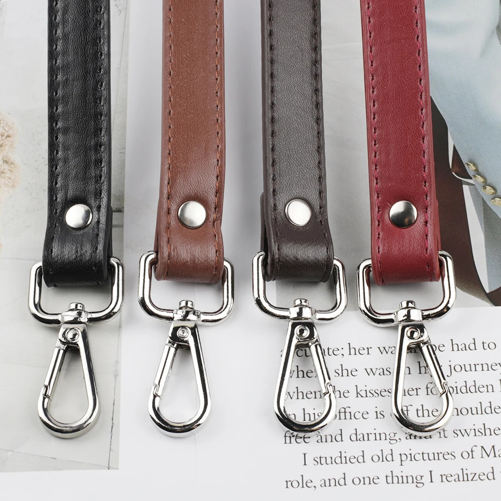 62cm Detachable Pu Leather Handle Replacement Bag Straps shoulder Bags Handbag Handles Bag Accessories Parts Silver Buckle 240821