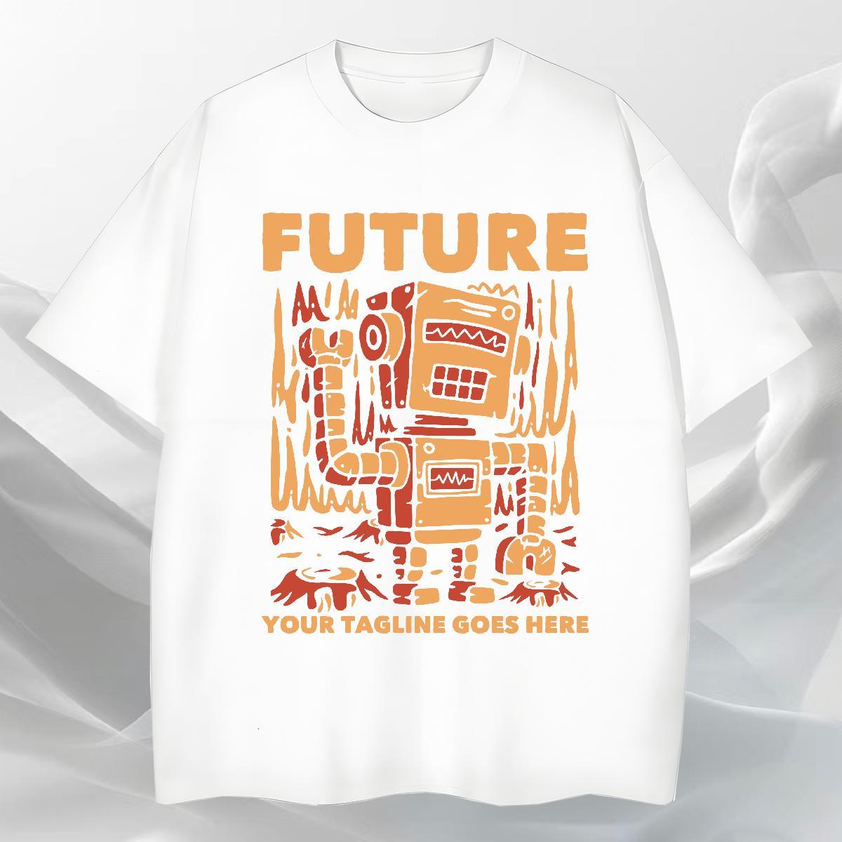 Loose Tshirts Street Wear 230g Pure Cotton DIY Printed Breathable letter Man T Shirts 2024 Designer Top Tees