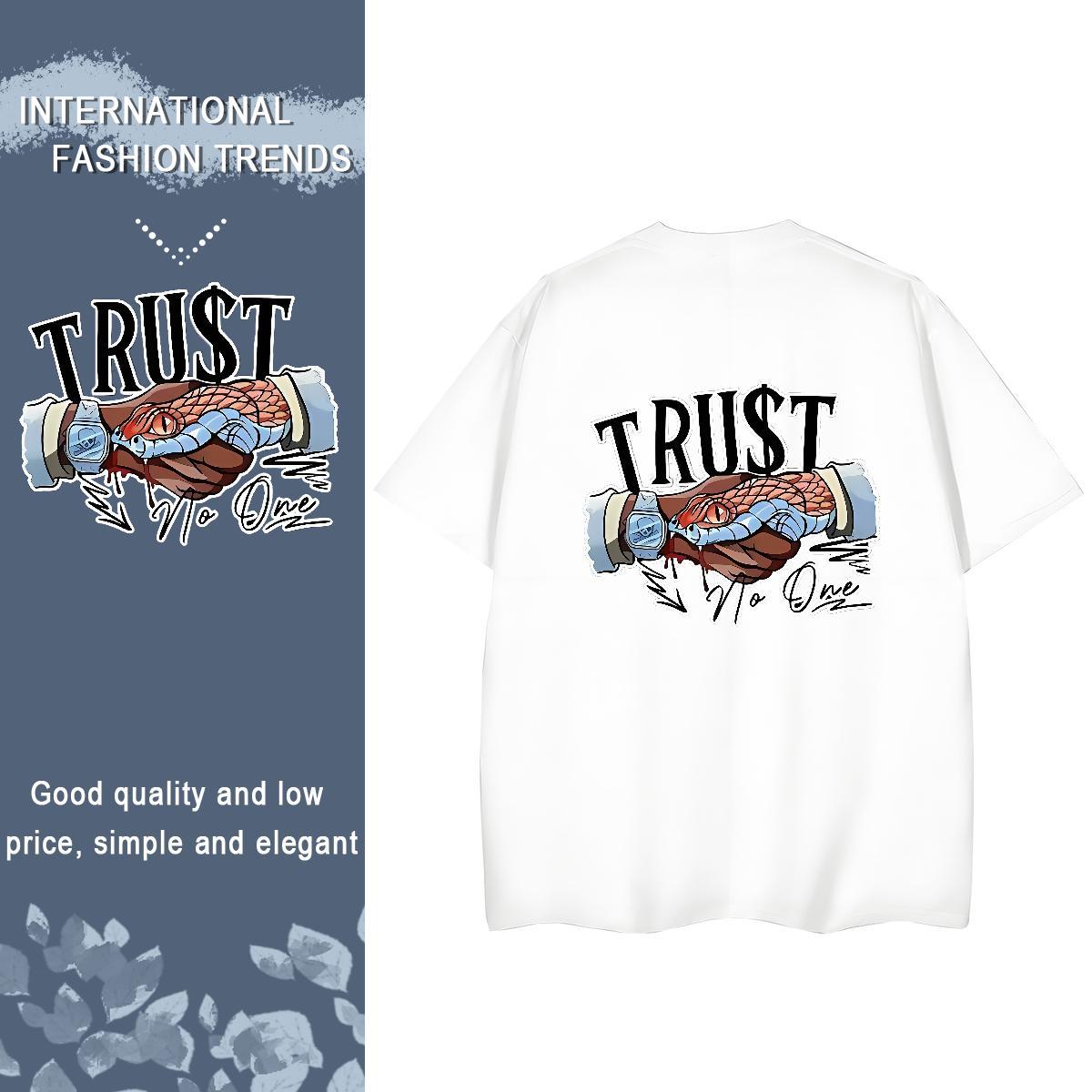 New Arrival Street Casual Men Tshirts friendship Round Neck Short Sleeve 100% Cotton 230g Men T Shirts Brand Custom Anime Clothings