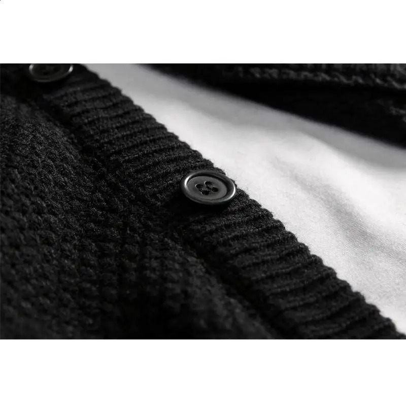 MRMT Mens Sweater Jacket Knitted Open Wool Warm Thick 240821