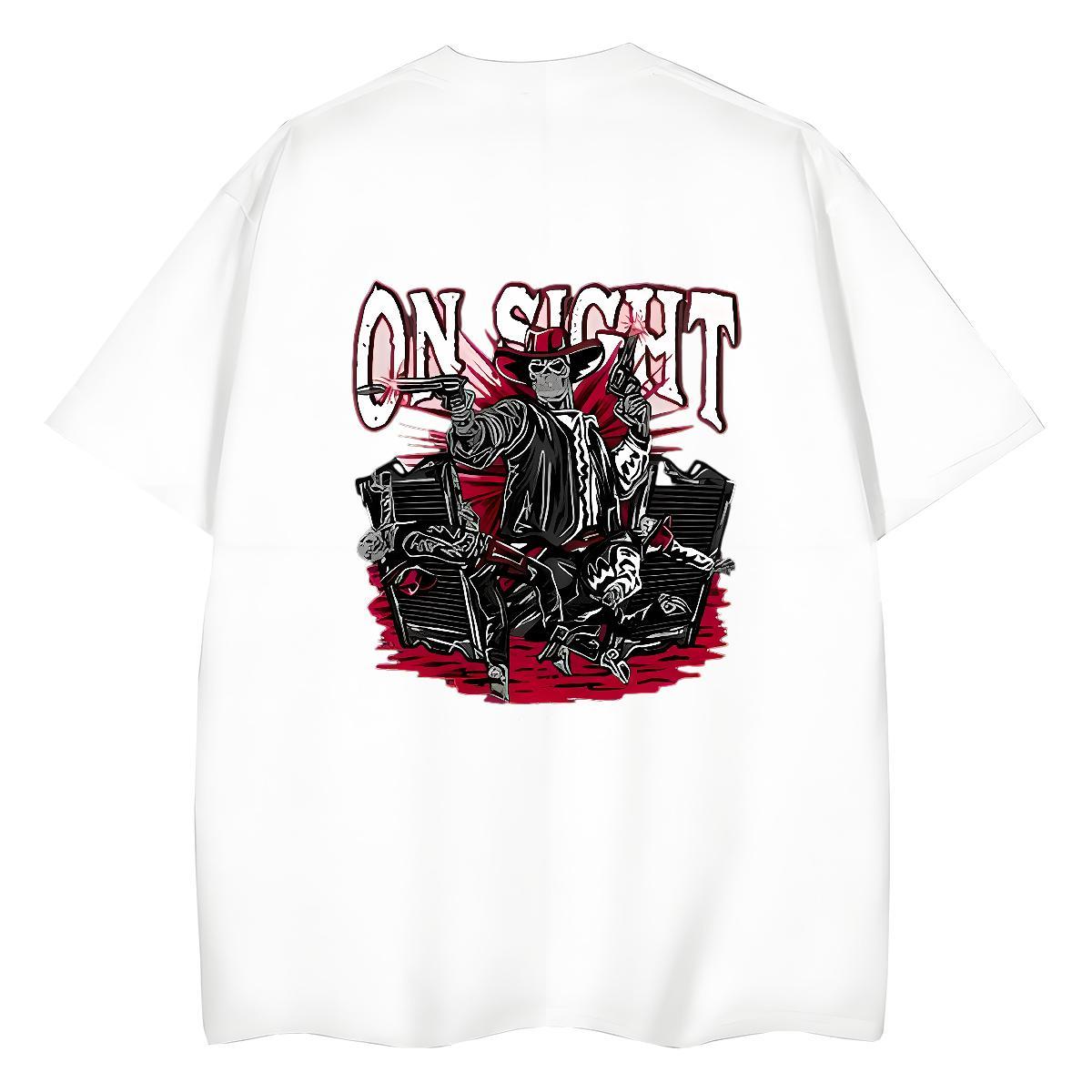 Stylist Womens T Shirts 230g Cotton Breathable Crew Neck Daily Outfit gun Lady T shirt Designer Custom Printed Tshirts