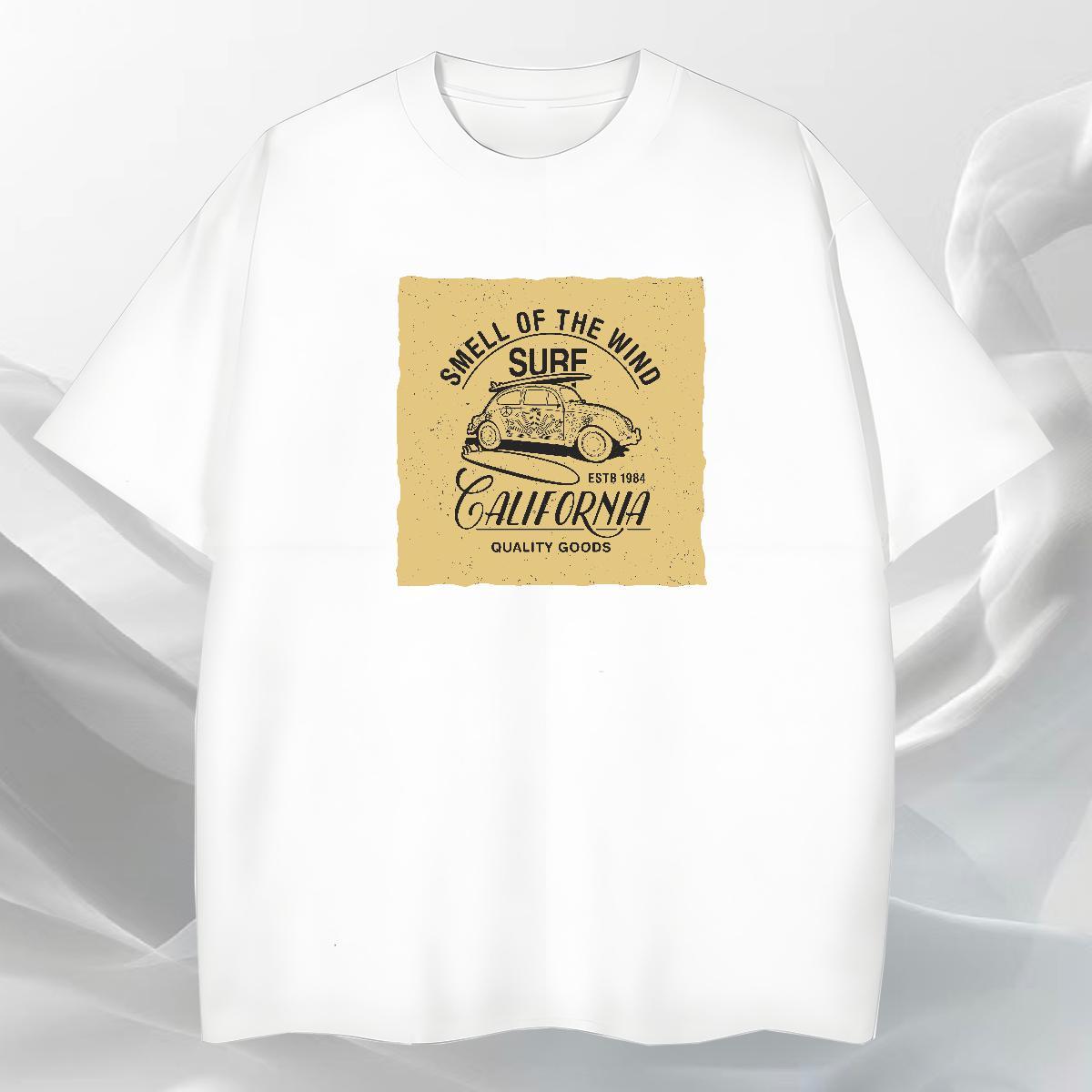 Brand Tshirt for Man Woman Outdoor 230g 100% Cotton Cartoon Print Short Sleeve Soft car T shirt Casual New Clothings