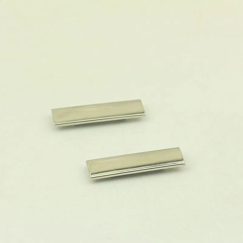 30pcs 10x38mm metal bag blank label custom decorative label buckle used for shoes wallets handbags DIY hardware sewing accessories 240821