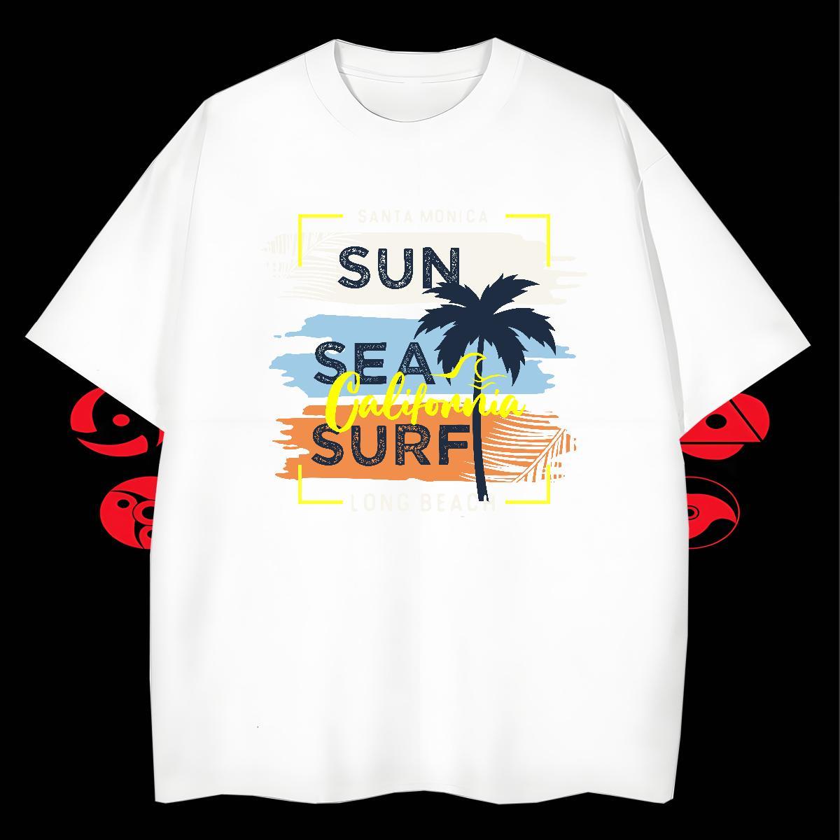 Cool Men Tops Tees Home Outdoor 230g 100% Cotton Custom Printing Breathable Short Sleeve tree T shirt Designer Fashion Tshirts