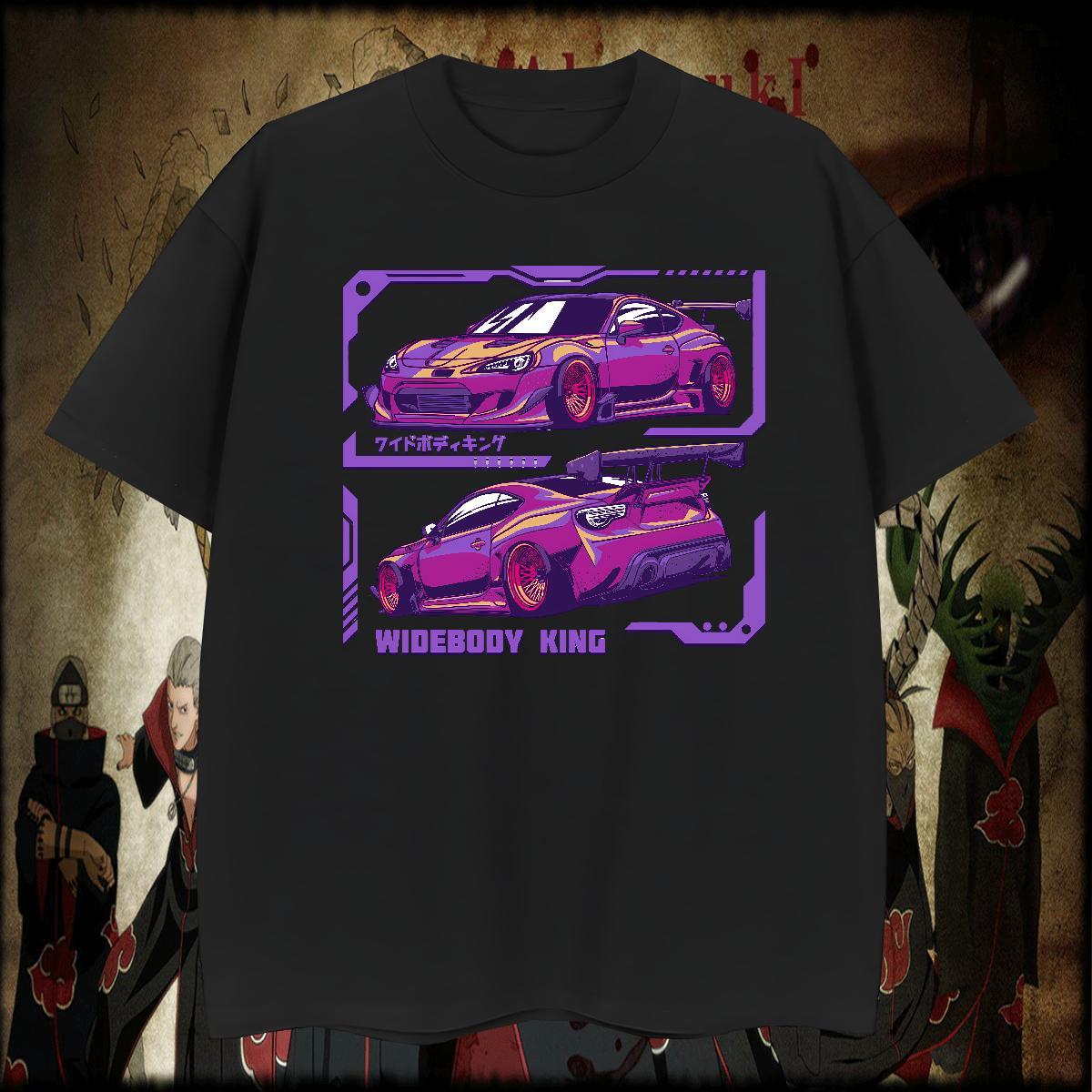 Cool car T shirt Street Tshirt for Man Woman 230g Pure Cotton Fashion New Breathable Short Sleeve Plus Size Cartoon Top Tees