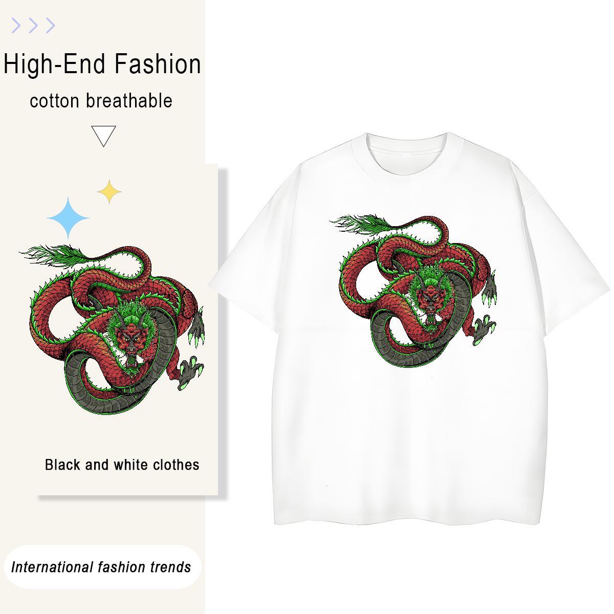 Fashion T-Shirts 100% Cotton 230g Breathable Short Sleeve Hip Hop ferocity Tshirt for Man Woman Designer Nice Graphic Clothes