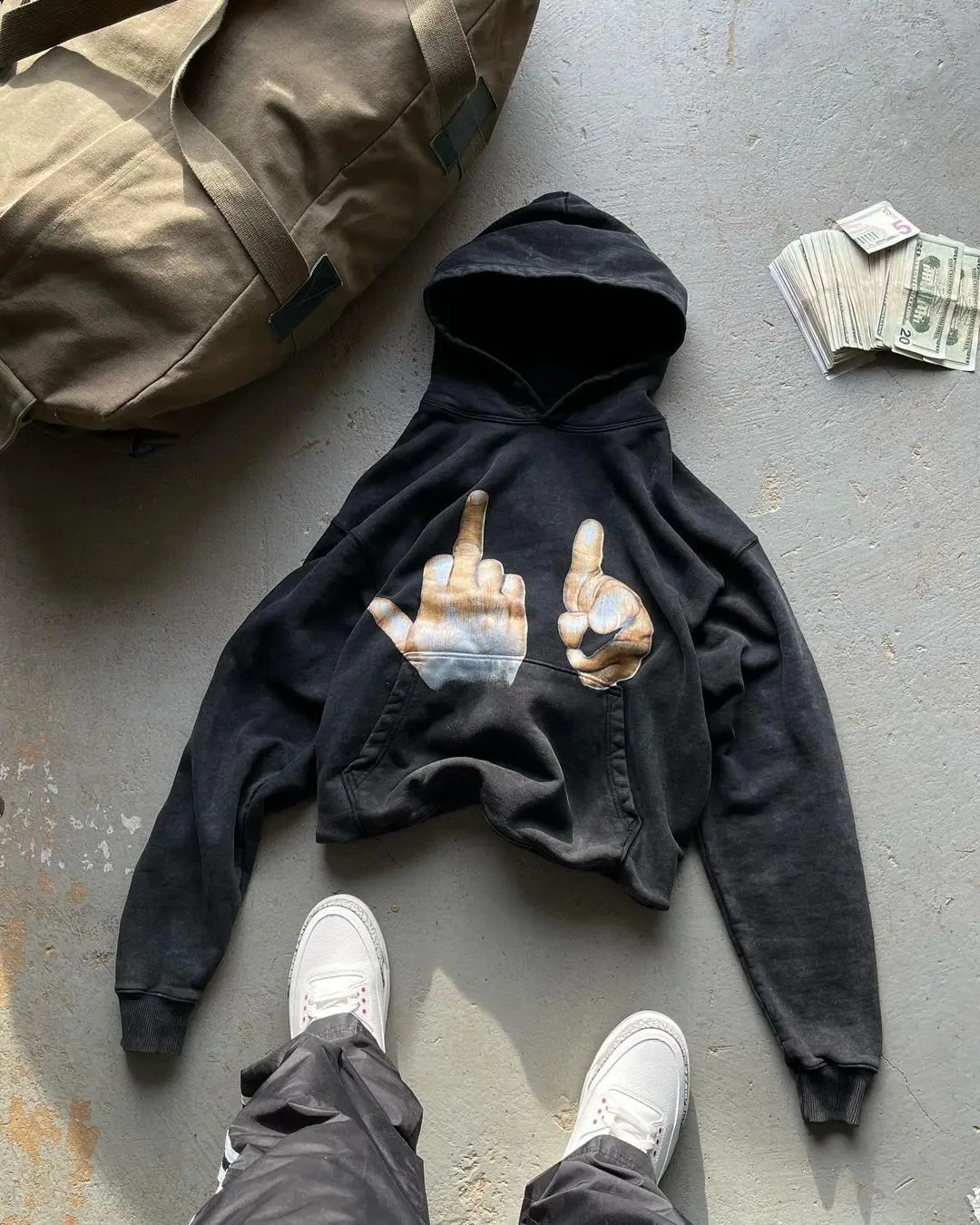 Haruku GreatDays F You Hoodie Oversized Streetwear Tops Sweatshirt Y2k Clothes Gothic Grunge Hoodies Women Men Clothing 240822
