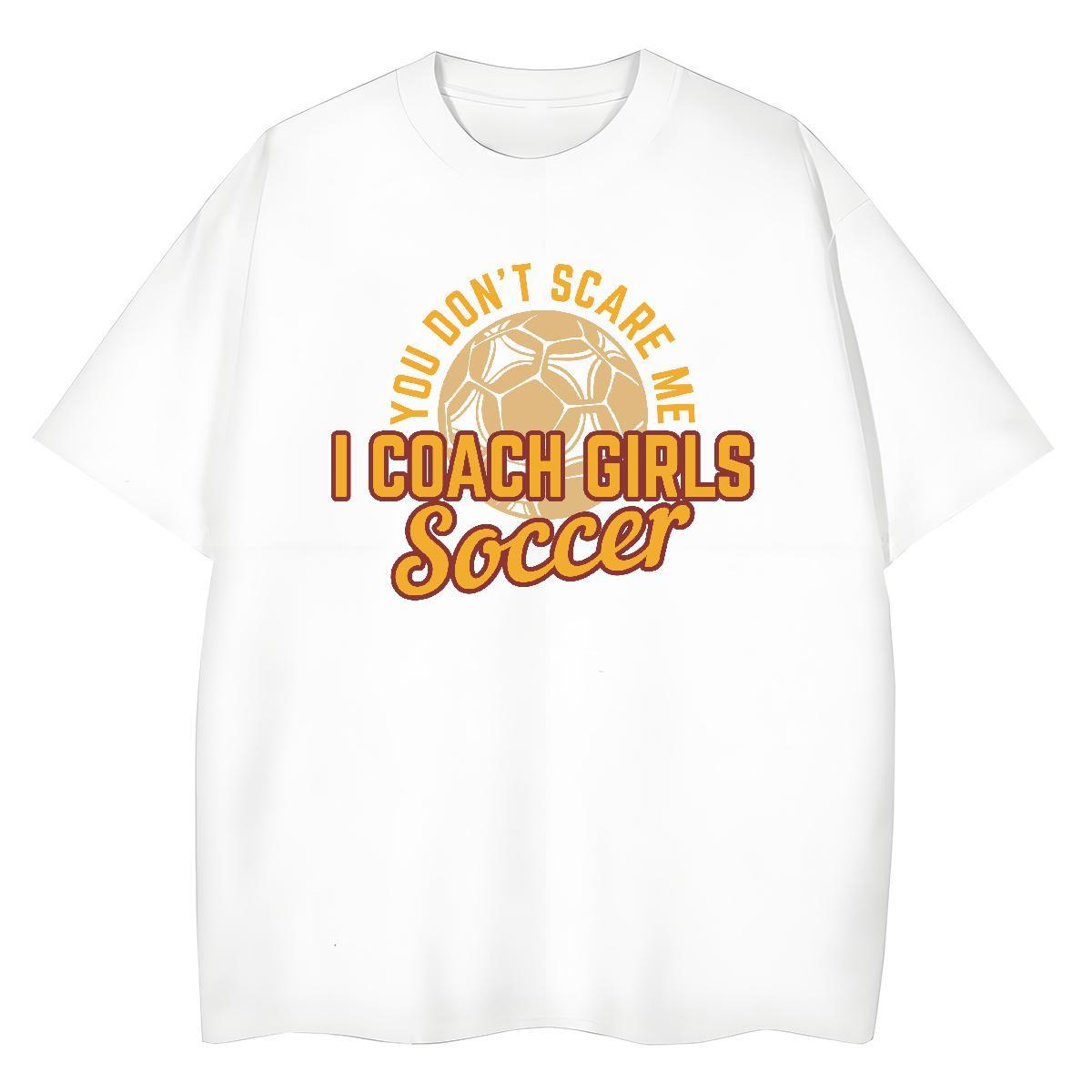 Loose fit Lady T shirt 230g Cotton soccer Sports Casual T Shirt For Woman Breathable Short Sleeve Anime Clothes Shirt
