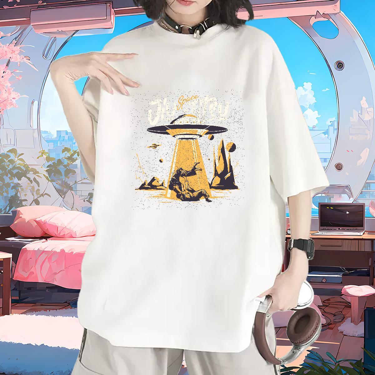 2024 Designer T shirt O Neck Short Sleeves 230g Cotton Womens Tshirts Plus Size Custom ET Spring Summer High quality Tops