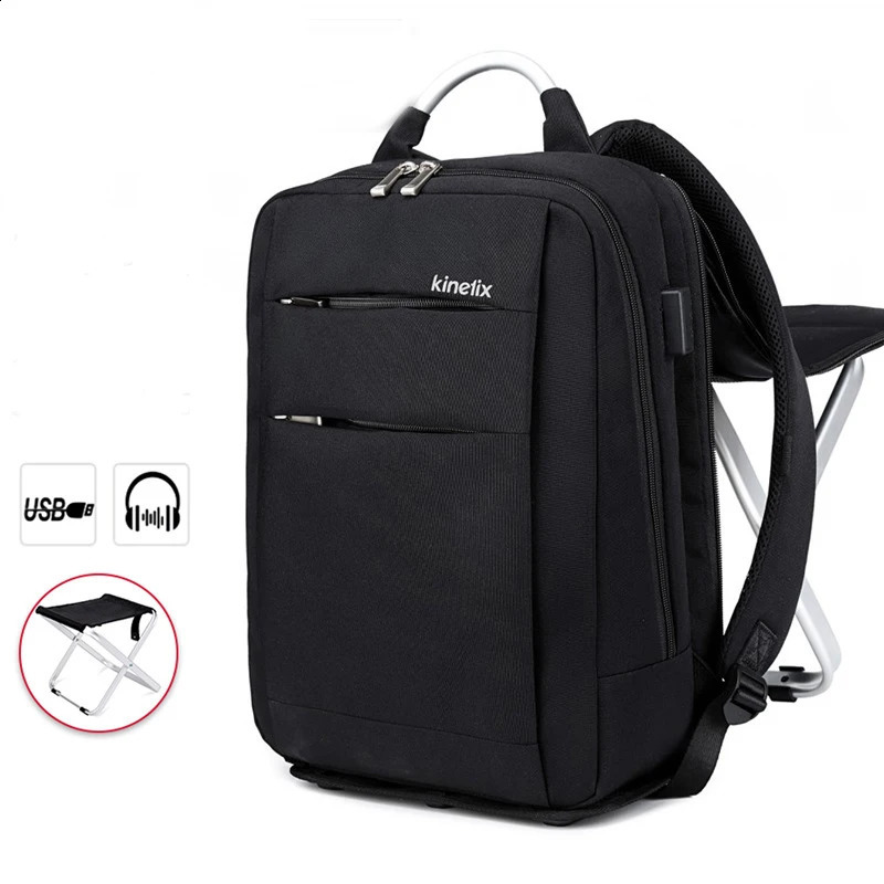 Folding business backpack with chair travel day bag mens casual backpack Mochila laptop backpack 240821