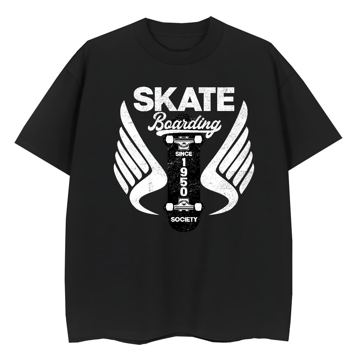 Casual New Woman T Shirts Short Sleeve O-Neck 230g Cotton Women Tees DIY Printed skateboarding Daily Wear Soft Top Shirts
