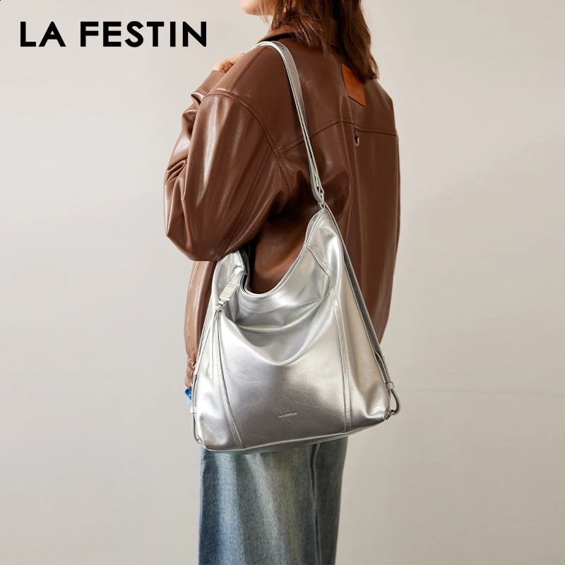 LA FESTIN Original Versatile Backpack for Women y2k Bag Large Capacity Shoulder Crossbody School Messenger 240821