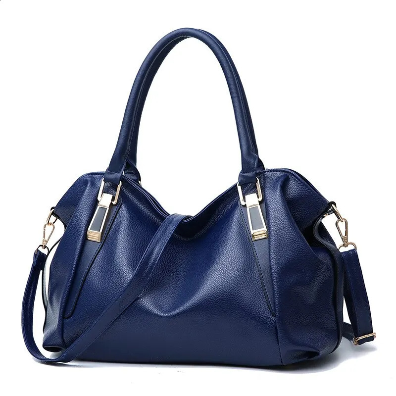 Casual Fashion Womens Shoulder Bag Solid Color Soft Large Capacity Horizontal Handbag 240826