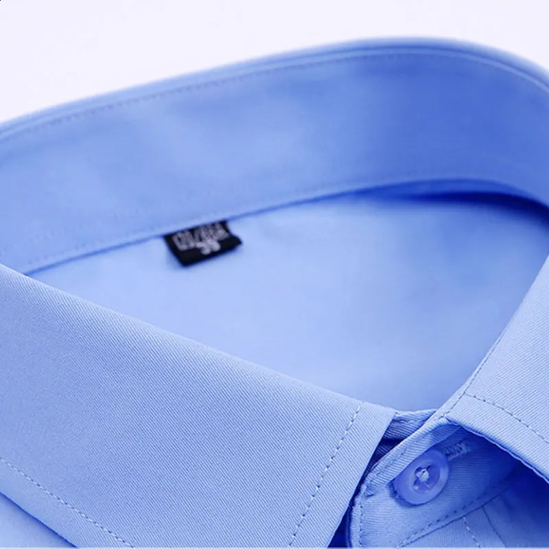mens shirt long sleeve spring and summer formal thin business casual free ironing high quality slim fashion breathable 240822