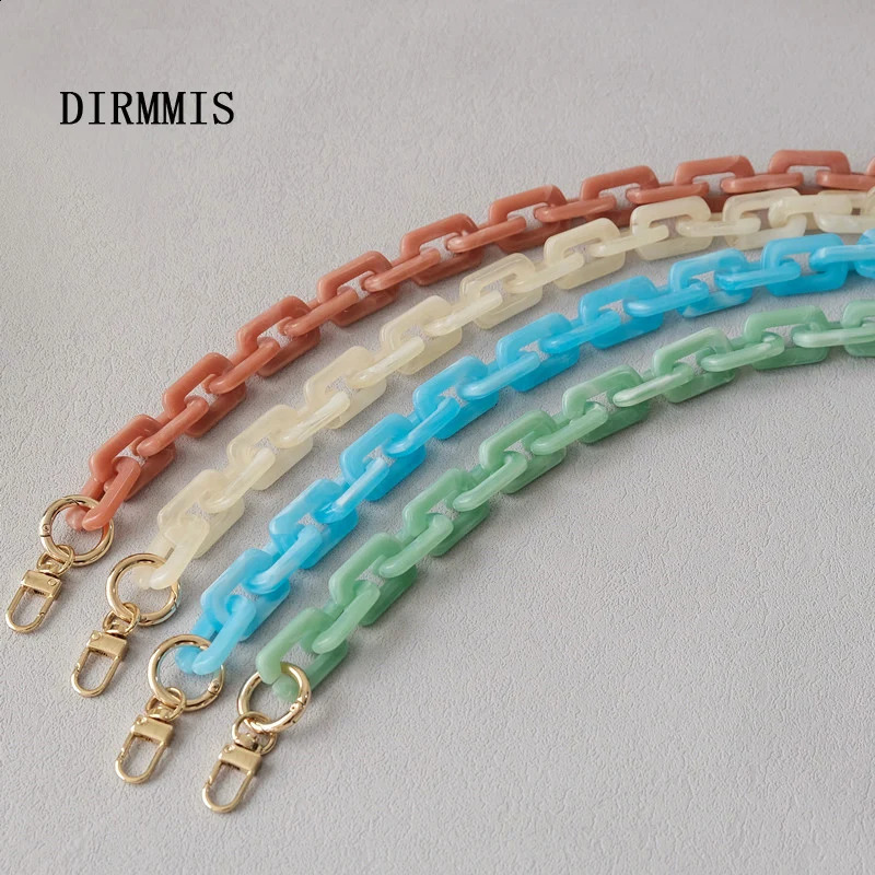 Woman Bag Chain Accessory Detachable Parts Candy Crossbody Resin Strap Women Handbag Chains Acrylic Shoulder Handles 240821
