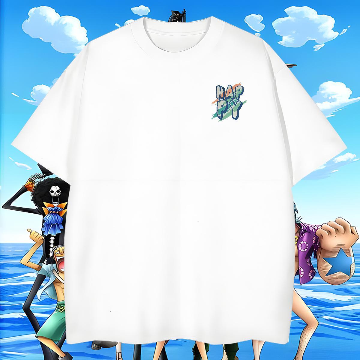 Loose Men Tees Street Casual 100% Cotton 230g Custom Print Oversized Round Neck Short Sleeve happy Men T Shirts Designer Tee Shirt
