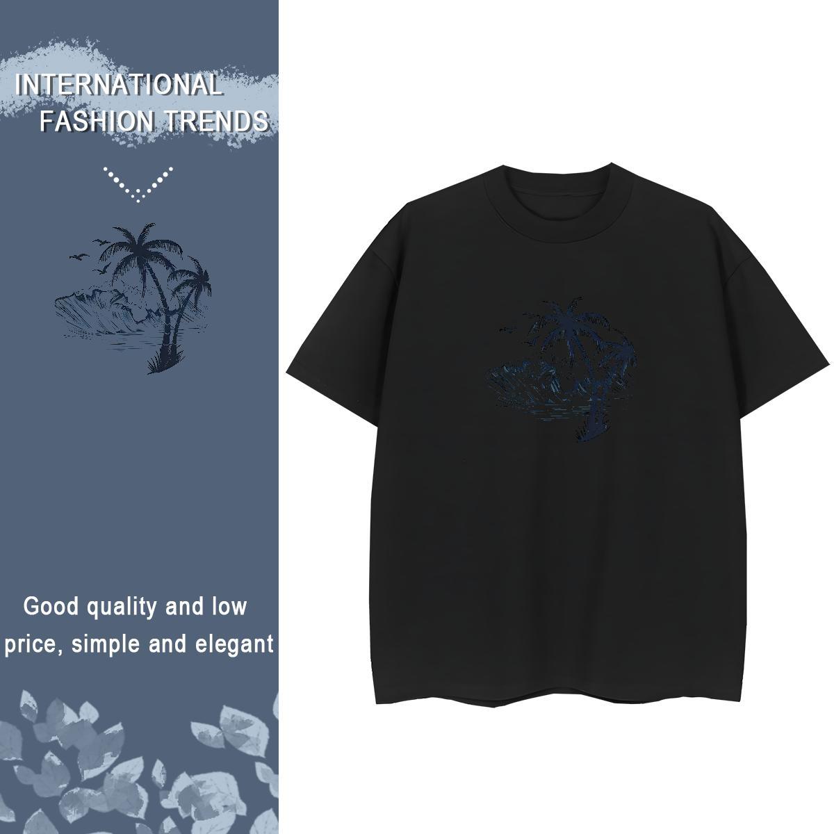 Fashion Casual Woman T Shirts Breathable Crew Neck 230g Cotton Couples T Shirts Custom Print Plus Size sun Casual Sport Soft Clothings