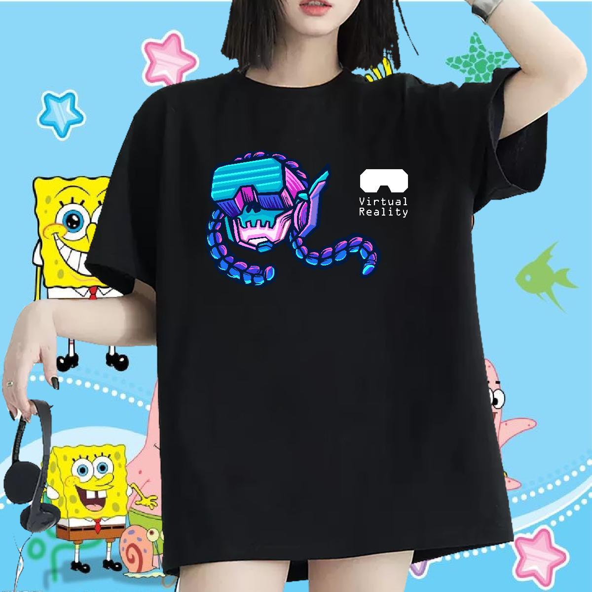 Fashion New T Shirts Women O Neck Short Sleeves 230g 100% Cotton Woman Tshirt DIY Logo ET Casual Daily Wear Loose fit Tops