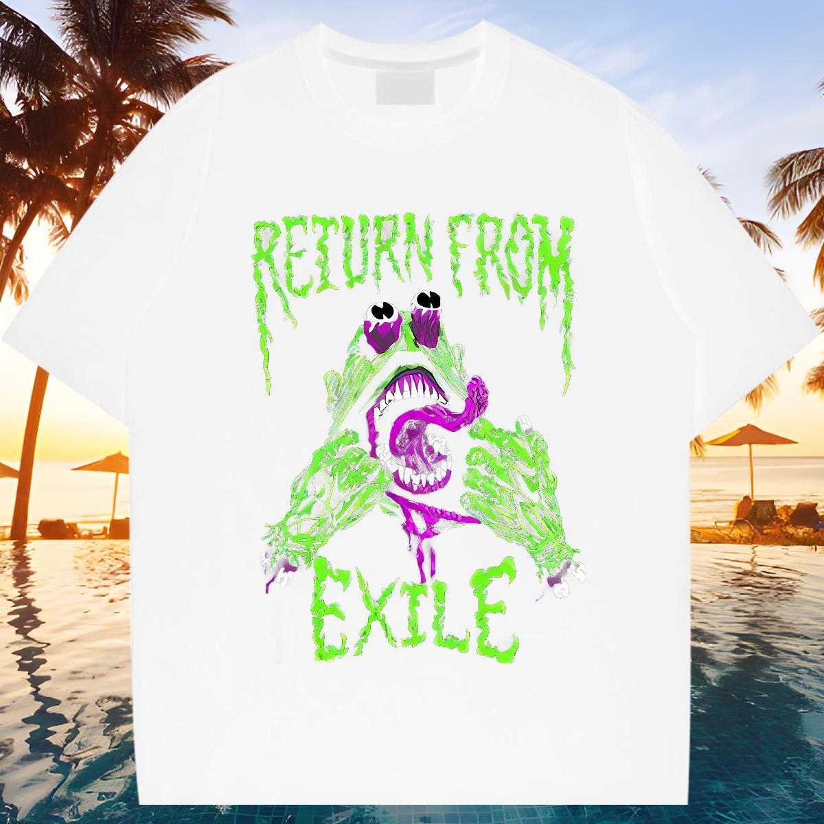 Fashion Casual Men Clothes T-Shirt 230g Pure Cotton Street Wear cry O Neck Short Sleeves Men T Shirts Loose Fit Custom Anime Tees Shirts