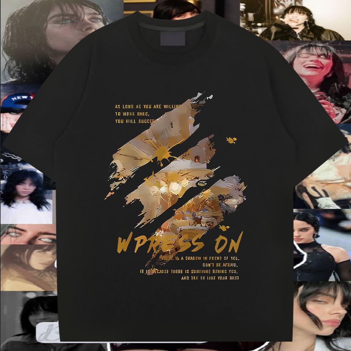 New Arrival painting Couples T Shirts 100% Cotton 230g T-Shirts Custom Big Size Sport O Neck Short Sleeves Loose Tees