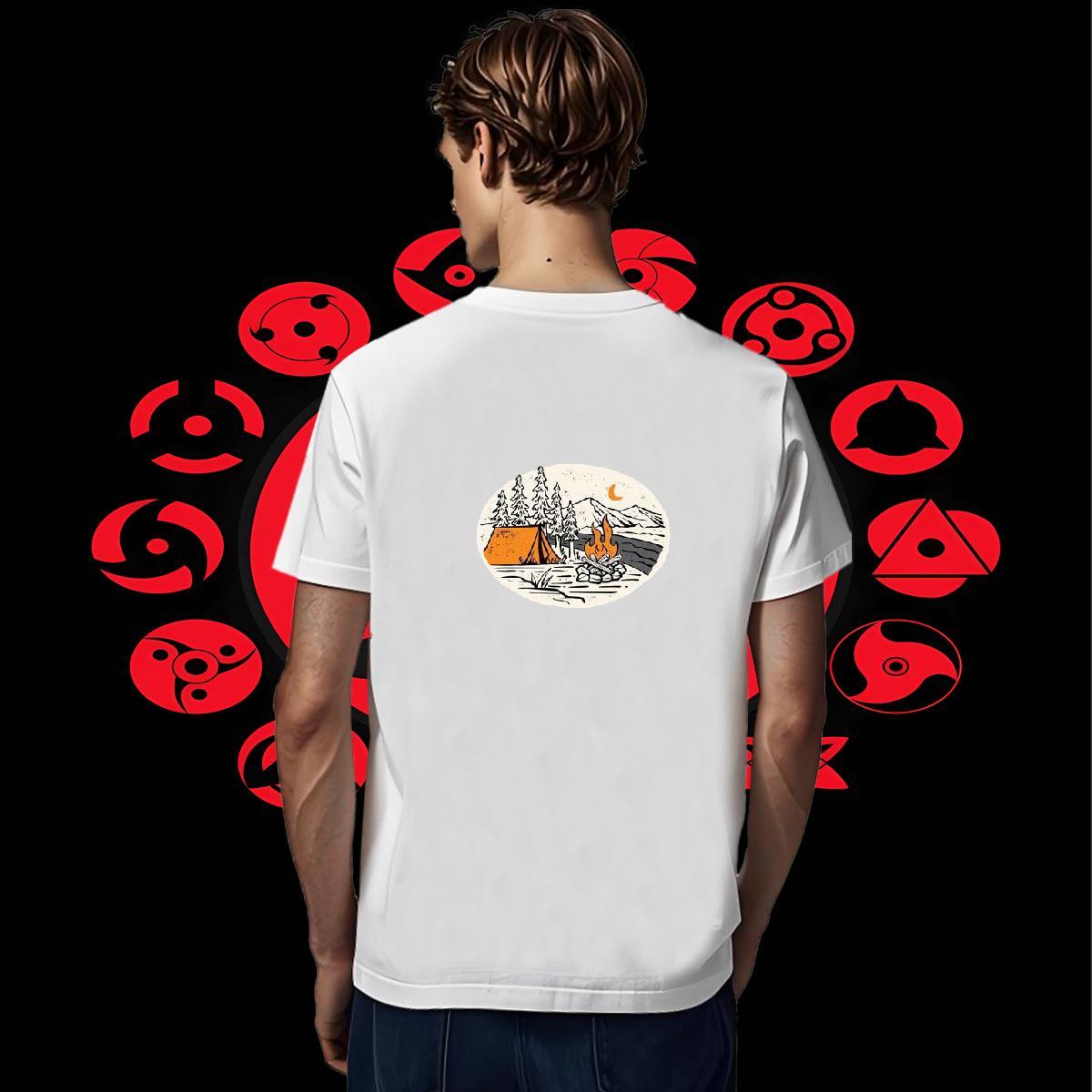 High Quality Tshirts Home Outdoor 230g Cotton Custom Printing Crew Neck Breathable mountains Man T Shirts DIY Customized Tops Shirt