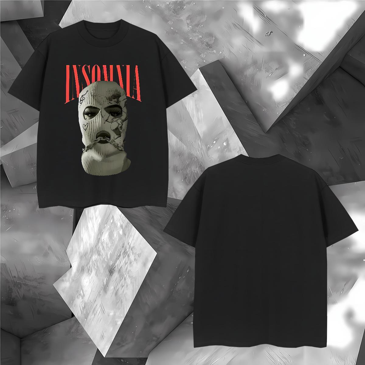Cool Design Masked man T Shirts Men Hip Hop Street Men Tshirts 230g Pure Cotton Custom Round Neck Short Sleeve Custom Big Size Polos