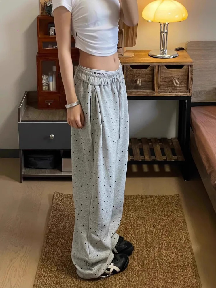 HOUZHOU Y2k Vintage Baggy Woman Sweatpants Oversize Korean Fashion Jogger Pants Harajuku Japanese Style Streetwear Trousers 240821
