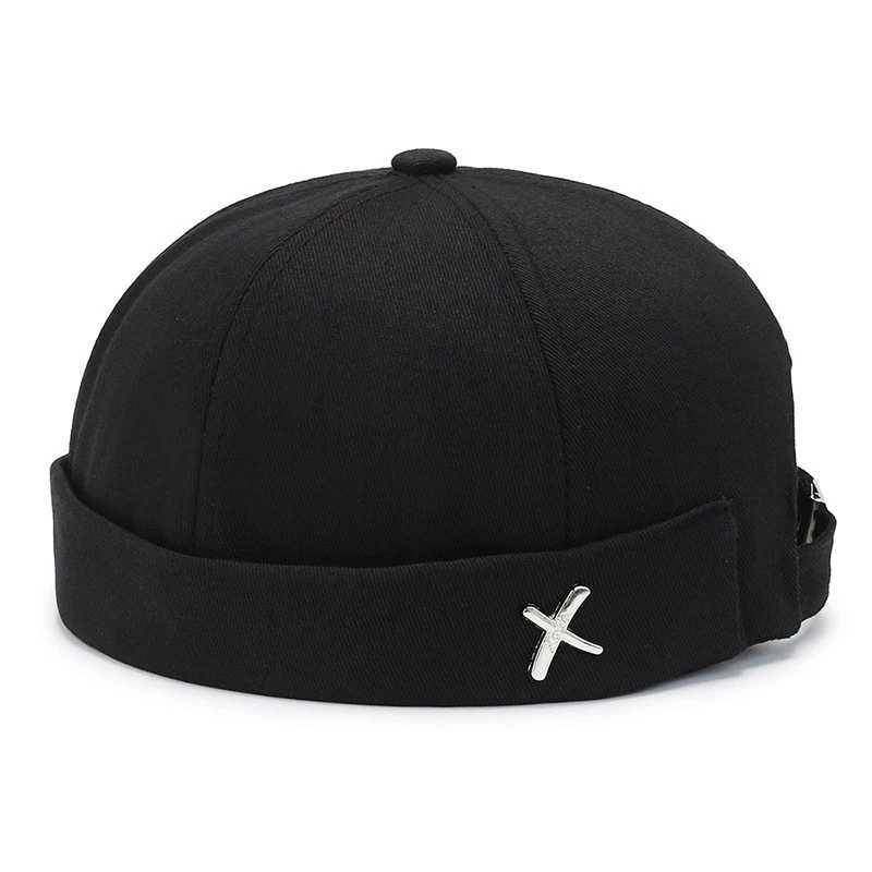 Retro dome hat cotton velvet free skull hat suitable for women adjustable hat Beanies Street portable Docker hat hip-hop hat W240821