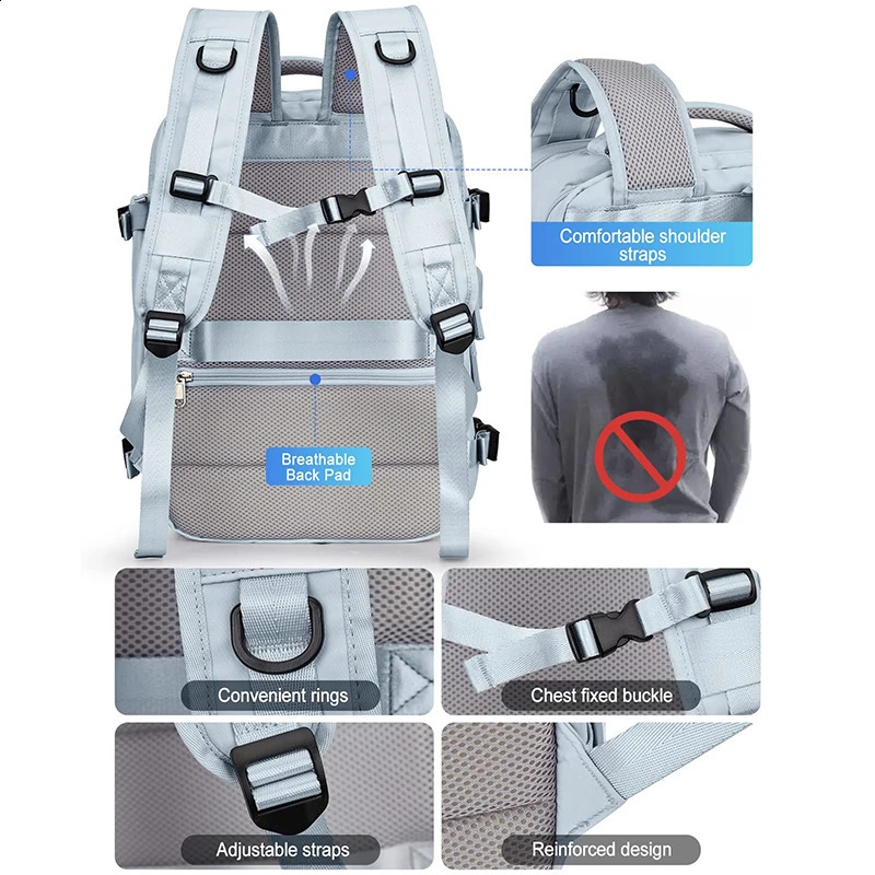 Travel Backpack Student Backpack Large Capacity Boarding Travel Duffel Bag Middle and High Travel Backpack 240821