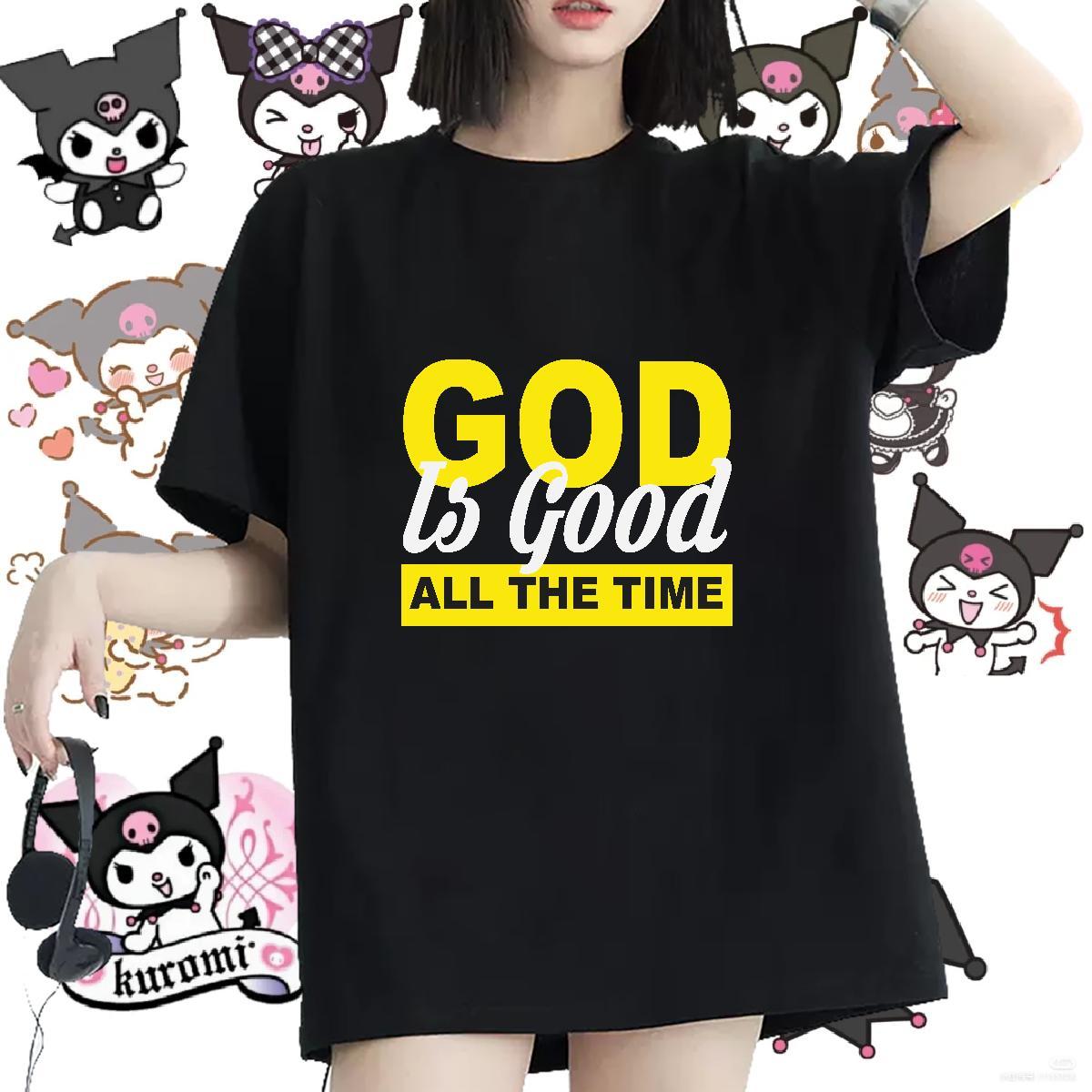 Free Shipping Couples T Shirts 230g Pure Cotton god Daily Wear T shirt Crew Neck Customized Print Top Tees