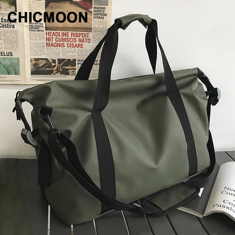 Oxford travel bag large capacity carry on luggage mens shoulder bag womens handbag weekend waterproof sports and fitness bag 240821