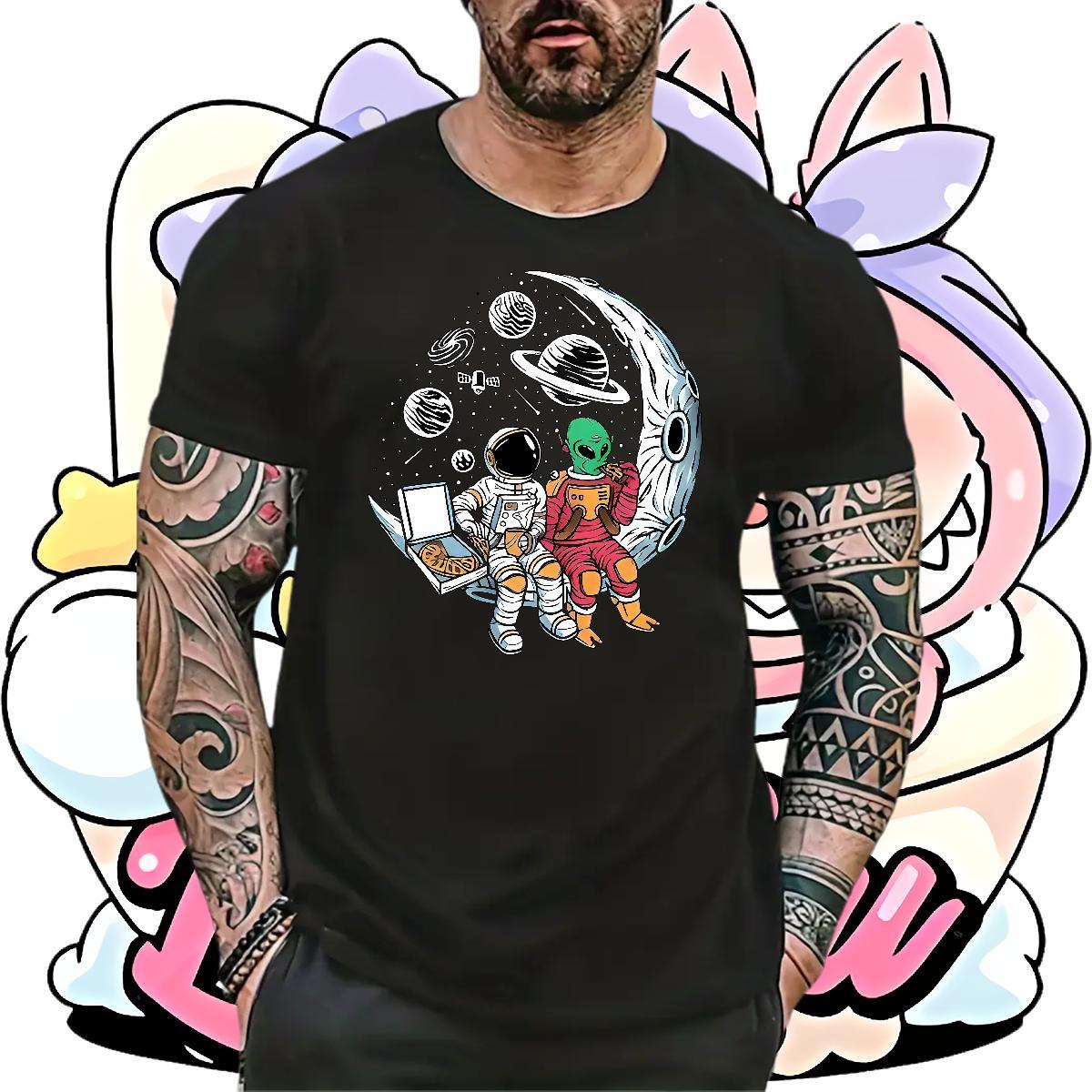 Brand star Men Tops Tees 230g Pure Cotton T Shirt For Man Custom Anime Sport O Neck Short Sleeves Loose Clothes