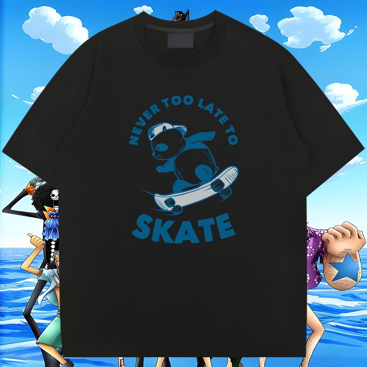 Free Shipping Couples T Shirts Beach 230g Cotton Custom Anime Breathable Short Sleeve letter T shirt Fashion Tops Shirt