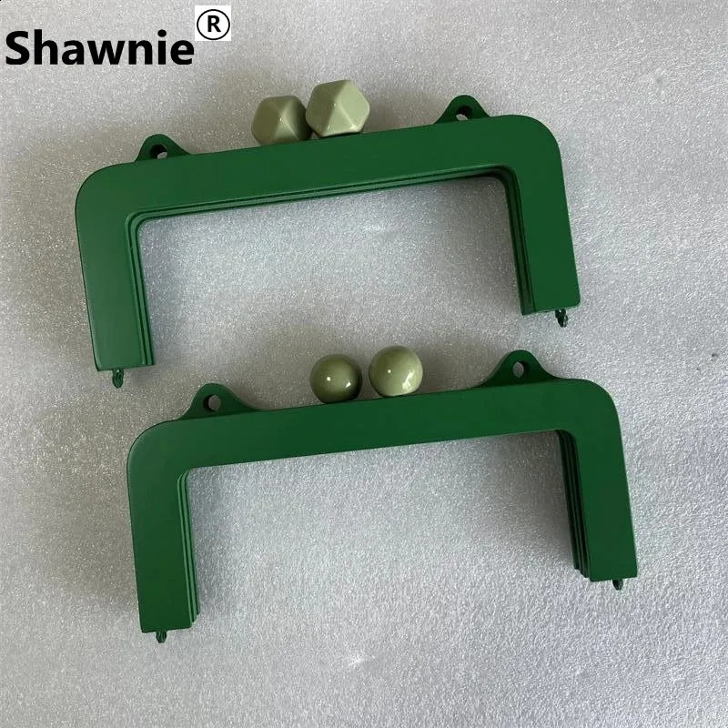 22.5cm fashionable wooden wallet frame DIY wooden handbag frame with screws Obag accessories bag hanger handmade womens clutch green 240821