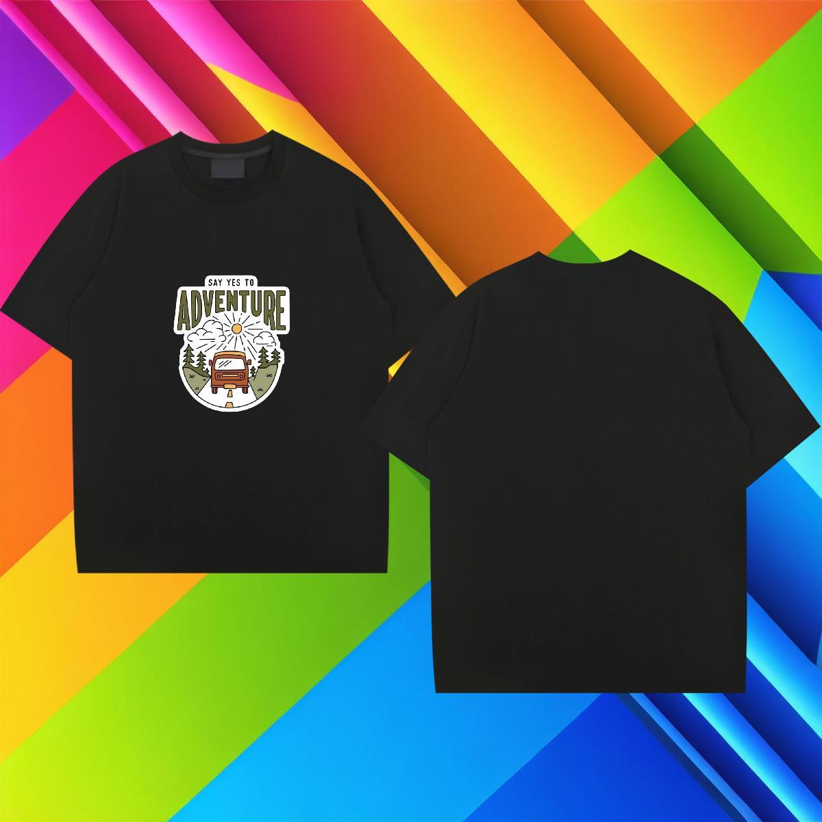 Designer Men Tops Tees Daily Wear 230g 100% Cotton DIY Printed Breathable Short Sleeve car T-Shirts Casual New Clothes