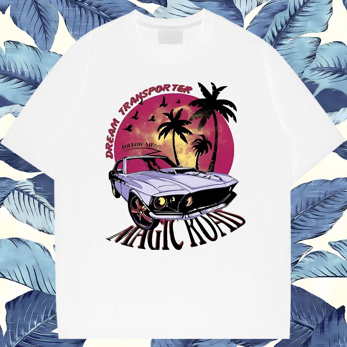 Cool Design car Man T Shirts Home Outdoor Men Tees 230g 100% Cotton Designer Fashion Breathable Soft DIY Printed Tops Tees