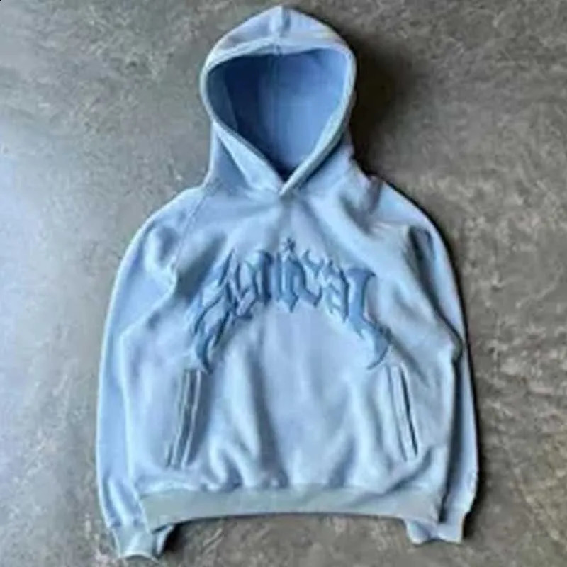 Big Promotion Y2K US AutumnWinter Mens Retro Zipper Sweater Gothic Letter Star Printed Hoodie Fashion Casual Pullover 240821