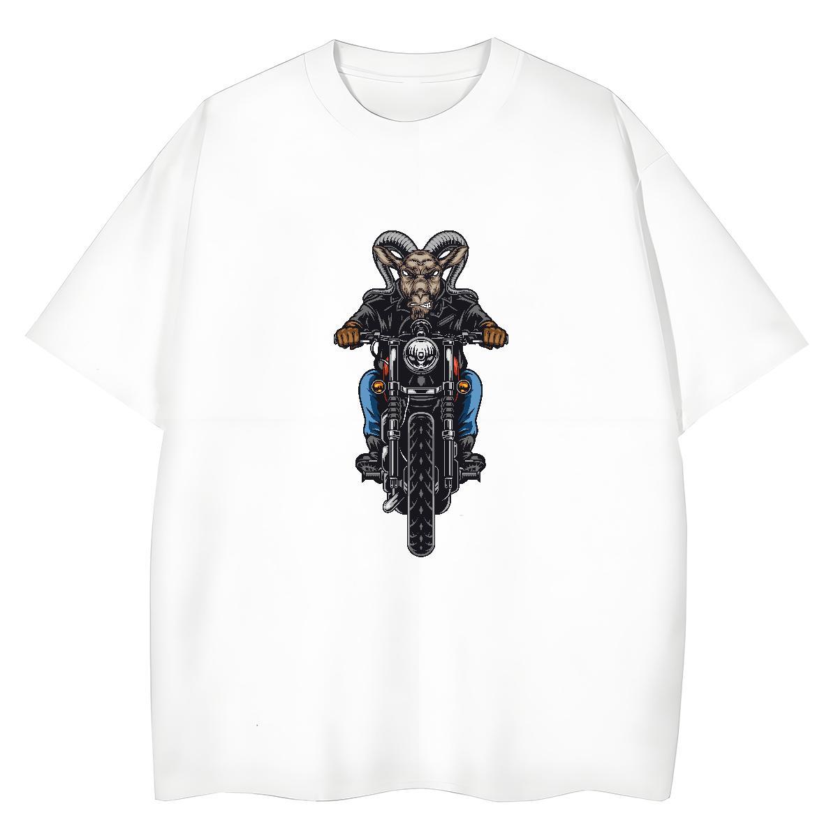 2024 Designer T shirt 230g Pure Cotton Crew Neck Breathable Casual Beach Motorcycle Women Tshirts Brand Cartoon Print Tops Tees