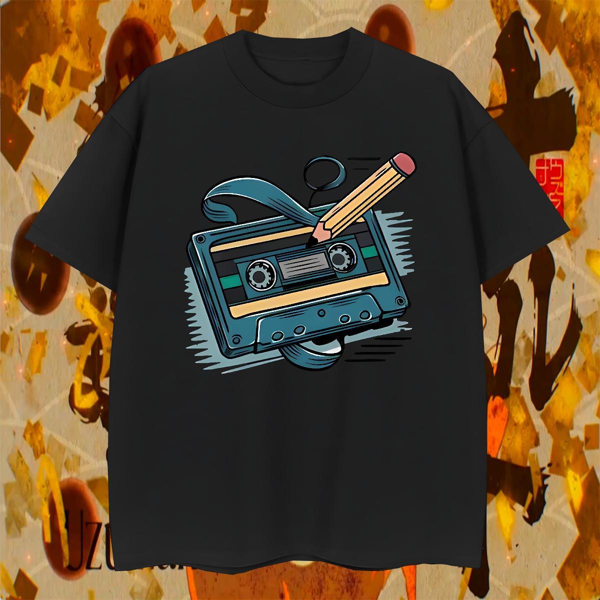 Cool Tshirt for Man Woman Spring Summer 230g 100% Cotton Oversized 4XL Breathable radio Men T Shirts Customized Tees Shirts