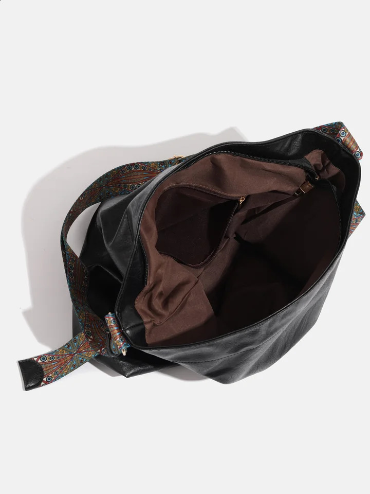 Large capacity fashionable and textured commuting bag for womens versatile single shoulder underarm tote highend flor 240821