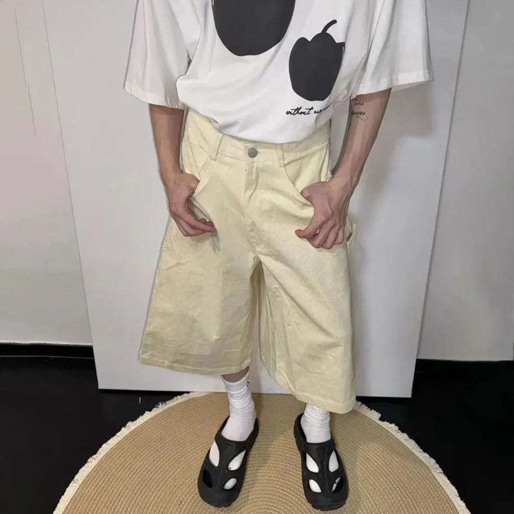 Y2K Mens Pants Pocket Letter Tai Chi Pattern Straight Leg Pants Summer Versatile Casual Work Pants Mens Clothing unisex 2024 240821