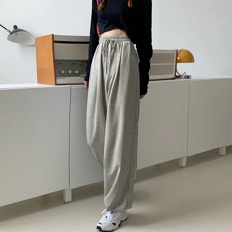 Summer Streetwear Oversized Sweatpants Women Y2K High Waist Wide Leg Pants Harajuku Baggy Joggers Korean Fashion Casual Trousers 240821