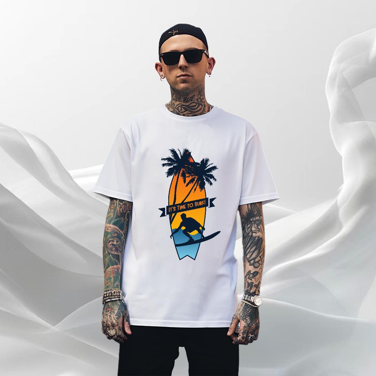 Free Shipping Men Clothes T-Shirt Street Wear 230g Cotton Customized Crew Neck beach Man T Shirts Factory Direct Tshirts
