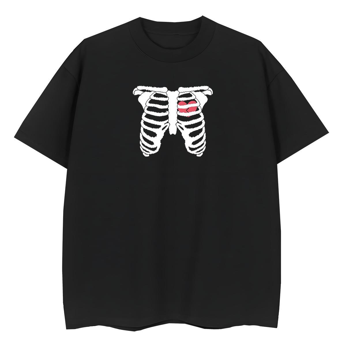 Casual New T-Shirts 100% Cotton 230g Breathable Soft Sports Casual skull Womens Tshirts Free Shipping Customized Clothings