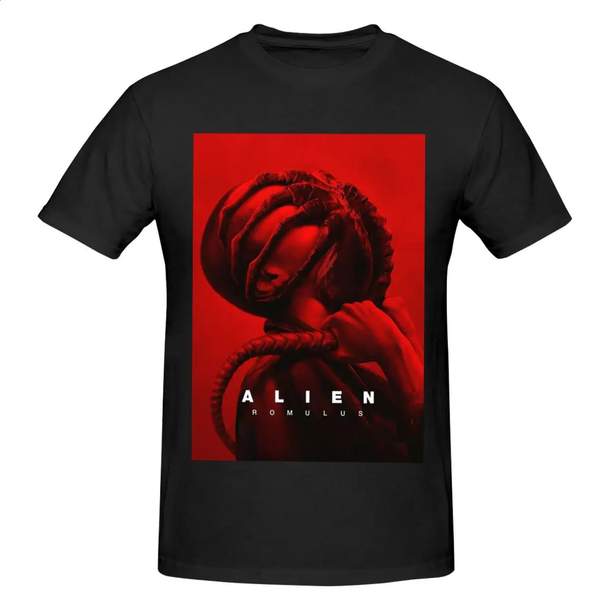 Movie Alien Romulus Tshirt Graphic Y2K Unique Customized Mens and Womens Top 240822