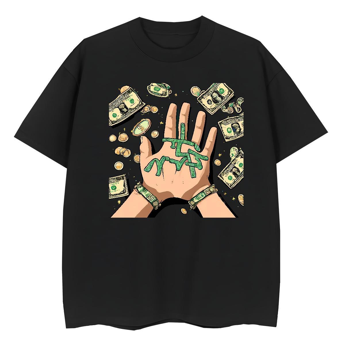 Fashion New Woman T Shirts 230g Cotton Breathable Short Sleeve Sports Casual money Woman Tshirt 5A Customized Print Tops Tees